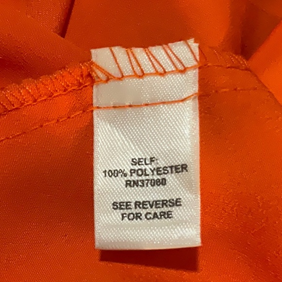 NWT Cato Orange Flutter Sleeve Top -Size Small - Picture 10 of 11